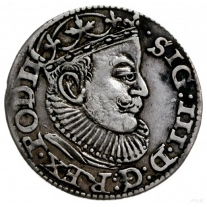 trojak 1589, Ryga; lilie u góry rewersu; Iger R.89.1.a ...