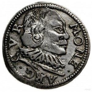 trojak 1598, Mitawa; kryza pojedynczej grubości, na awe...