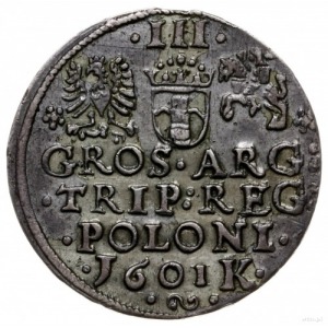 trojak 1601, Kraków; popiersie króla w lewo; Iger K.01....