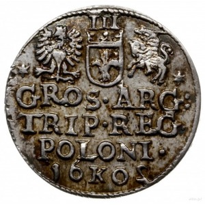 trojak 1602, Kraków; z odwróconą cyfrą 2 w dacie; Iger ...