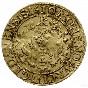 dukat 1610, Gdańsk; Aw: Popiersie króla w prawo i napis...
