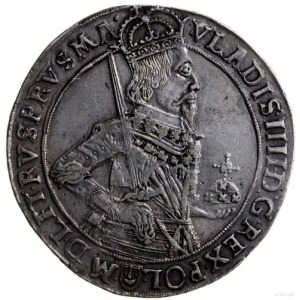 thaler 1633, Bydgoszcz ; Av : demi-figure du roi, en bas, d'après w...