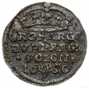 dwugrosz 1650, Wschowa; data u dołu rewersu, odmiana z ...