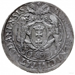 ort 1657, Gdańsk; większa głowa króla; CNG 287.II, Kop....