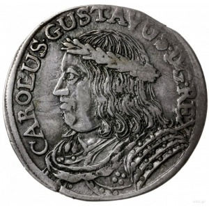 ort, bez daty (1656 r.), Toruń; okupacyjna moneta z pop...