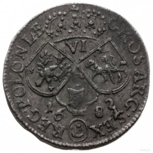 szóstak 1682, Kraków; popiersie króla w koronie; Kop. 1...