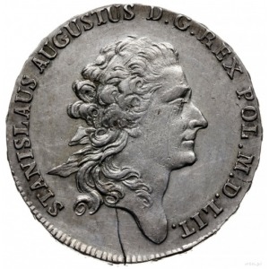 półtalar 1774, Warszawa; Plage 359; srebro 13.99 g; pęk...