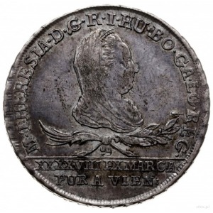 30 krajcarów (dwuzłotówka) 1776, Wiedeń; Plage 9, Eypel...