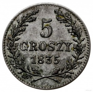 5 groszy 1835, Wiedeń; Bitkin 3, Plage 296, Kop. 7857 (...