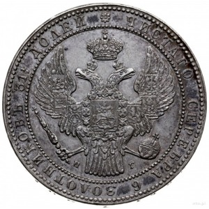 1 1/2 rubla = 10 złotych 1835 Н-Г, Petersburg; szeroka ...