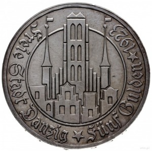 5 guldenów 1923, Utrecht; Kościół Najświętszej Marii Pa...
