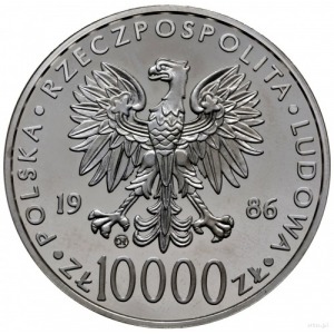 10.000 złotych 1986, Szwajcaria; Jan Paweł II; Parchimo...