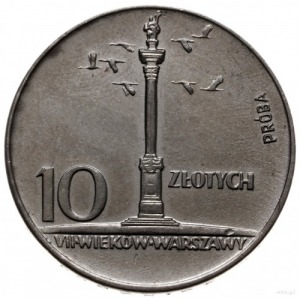 10 złotych 1966, Warszawa; VIII Wieków Warszawy - Kolum...