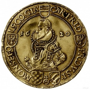 4 dukaty 1620 BH, Oleśnica; Aw: Półpostać Henryka Wacła...