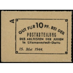 10 fenigów 15.05.1944, papier kremowy; Lucow 876 - nie ...