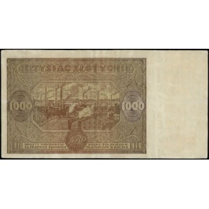 1.000 złotych 15.01.1946, seria A, numeracja 6592717; L...