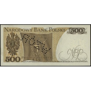 500 złotych 16.12.1974, seria AA, numeracja 0000012, be...