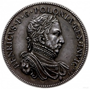 XIX-wieczna odbitka medalu z 1573 r. wybitego we Francj...