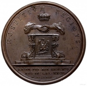 medal z 1669 r. autorstwa Jeana Maugera wybity po abdyk...