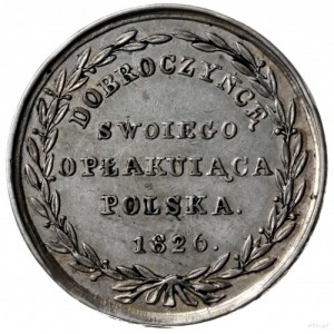 medal z 1826 roku wybity dla upamiętnienia cara Aleksan...