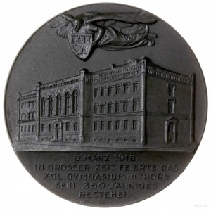 medal z 1918 r. autorstwa Oertela wybity z okazji 350. ...
