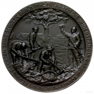 medal z 1918 r. autorstwa Oertela wybity z okazji 350. ...