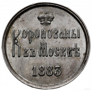 medal z 1883 roku wybity z okazji koronacji Aleksandra ...