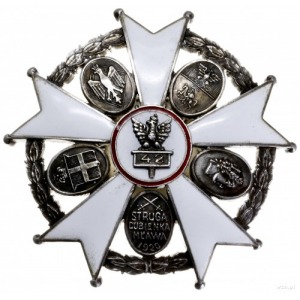 oficerska odznaka pamiątkowa 42. Pułku Piechoty - Biały...