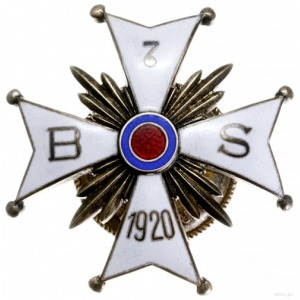 odznaka pamiątkowa 7. Batalionu Sanitarnego, jednoczęśc...
