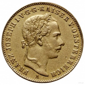 1 korona 1860 A, Wiedeń; Fr. 408, Herinek 210, MzA s. 3...