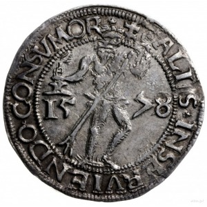 1/4 talara 1578 (tzw. lekki ort), Goslar; Welter 591; s...