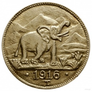 15 rupii 1916 T, Tabora; AKS 0-327, J. 728b, Fr. 1; zło...