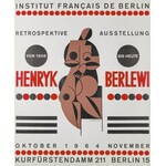 Henryk BERLEWI (1894-1967), Plakat wystawy retrospektywnej Henryka Berlewiego „Retrospektive Ausstellung von 1908 bis heute”, Institut Français, Berlin X-XI