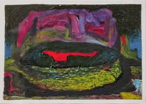 Grzegorz PIECYK (ur. 1958), Kompozycja z czerwoną plamą
