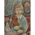 Jan HRYNKOWSKI (1891-1971), Dziewczynka z przyjacielem