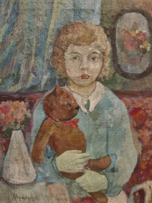 Jan HRYNKOWSKI (1891-1971), Dziewczynka z przyjacielem