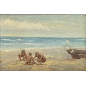 Stefan CHMIEL (1888-1978), Na plaży, 1949