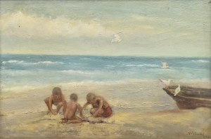 Stefan CHMIEL (1888-1978), Na plaży, 1949