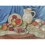 Józef PASZKOWSKI (1892-1944), Martwa natura z jabłkami, 1933