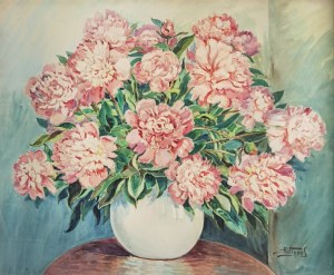 Antoni WIPPEL (1882-1969), Peonie w wazonie