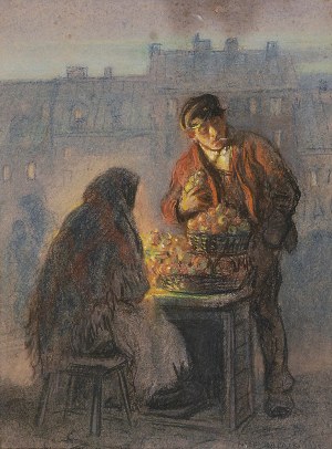 Józef RAPACKI (1871-1929), Handlarka jabłkami, 1923
