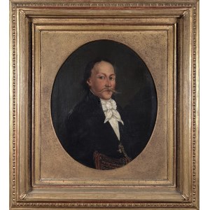 Malarz nieokreślony, XIX w., Portret mężczyzny w białej koszuli