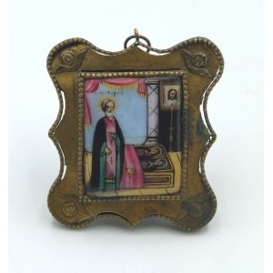 Ikona - Święty Sergiej - miniatura