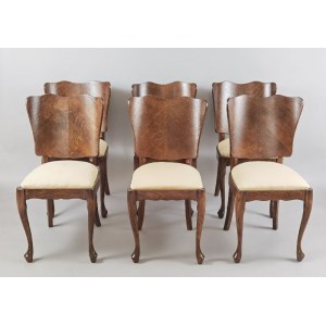 Komplet 6 krzeseł w stylu biedermeierowskim