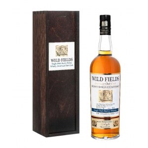 Wild Fields American Oak Cask Single Malt Barley Polish Whisky 0,7L 46,5% in wooden box rocznik 2017