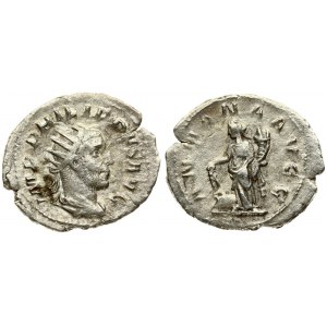 Roman Empire 1 Antoninianus Philippus I AD 244-249. Roma. Averse: IMP M IVL PHILIPPVS AVG. radiate...