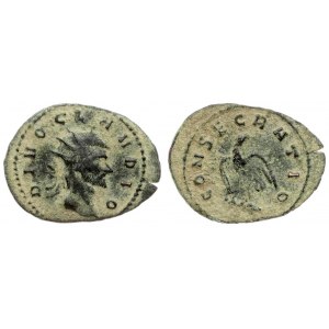 Roman Empire 1 Antoninian Claudius II Gothicus (268-270). Averse legend: DIVO CLAVDIO. Averse description...