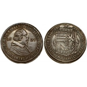 Austria 1 Thaler 1621 Hall. Leopold V Archduke of Austria (1619-1632) Averse :Bare-headed bust right. Reverse...