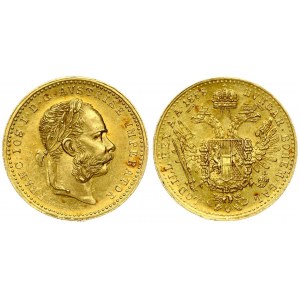 Austria 1 Ducat 1888 Franz Joseph I(1848-1916). Averse: Laureate head right; heavy whiskers. Reverse...