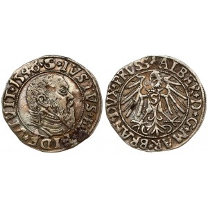 Germany Prussia 1 Grosz  1546. Albrecht (1525-1568). Averse: Bust right in circle...